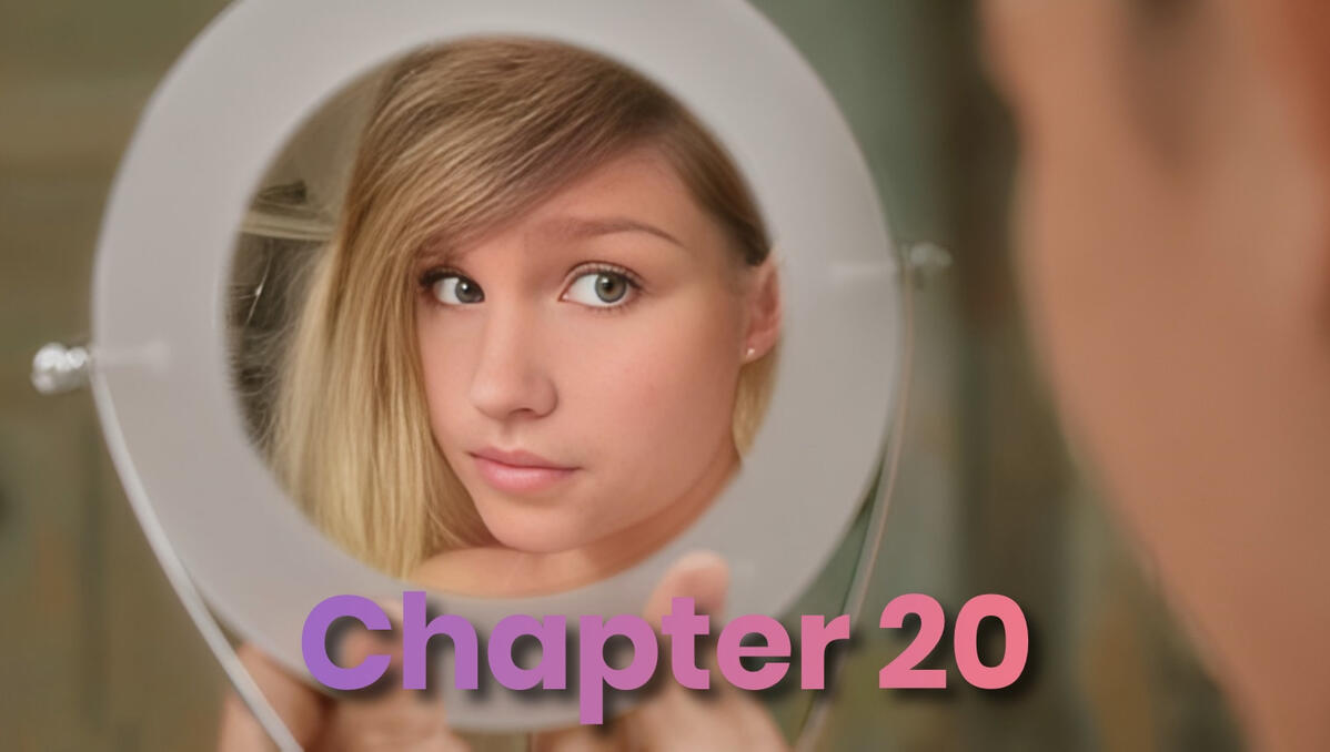 Damien as a woman through an old gender-swap AI filter